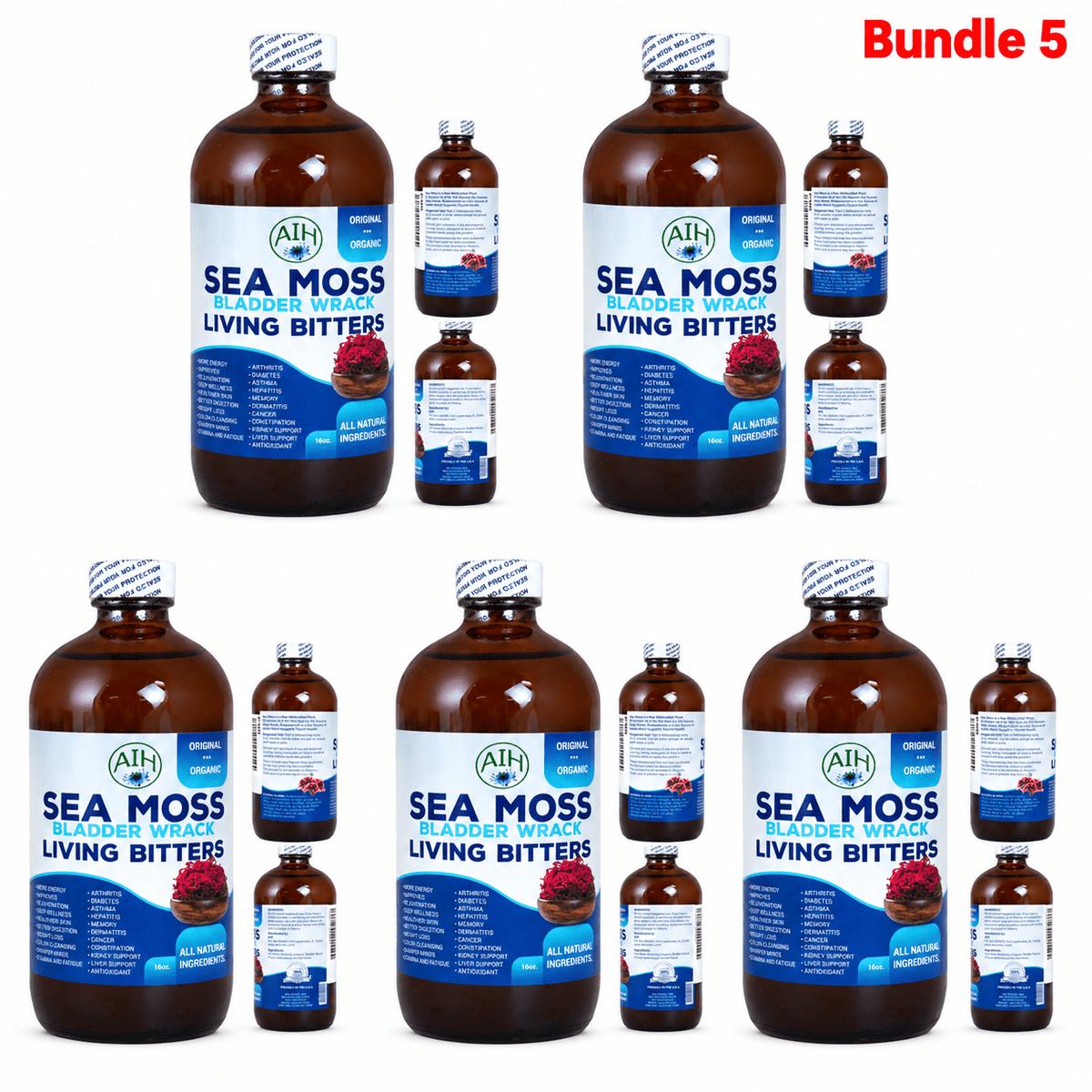 Sea Moss Bladder Wrack Living Bitters 16 OZ | Herbal Blend - Yado African & Caribbean Market