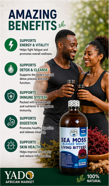 Yado African Market sea moss living bitter benefits