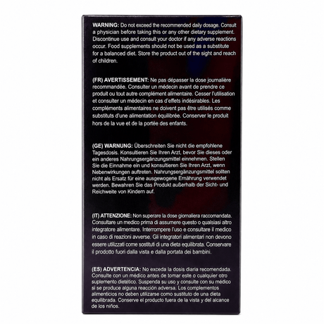 Shilajit gummies, supplement facts panel
