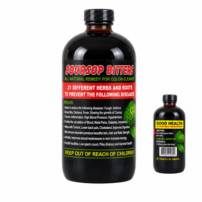 Soursop Bitters 16 fl oz – Herbal Detox Support - Yado African & Caribbean Market