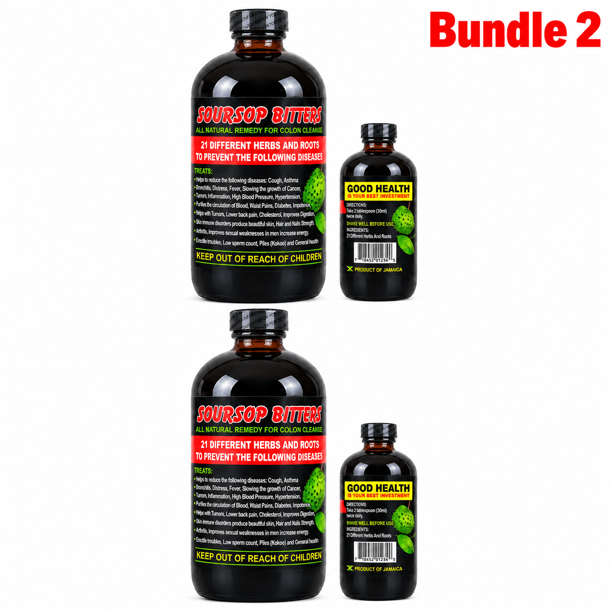 Soursop Bitters 16 fl oz – Herbal Detox Support - Yado African & Caribbean Market