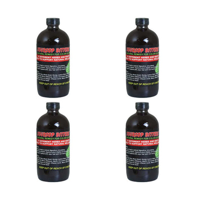Soursop Bitters Liquid Bundle – Organic Herbal Detox with Black Seed – Supports Digestive Wellness & Immune Function – 16 fl oz - 4 Bottles - Yado African & Caribbean Market