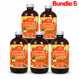 Soursop & Turmeric Living Bitters Orange Label pack of 5 bottles