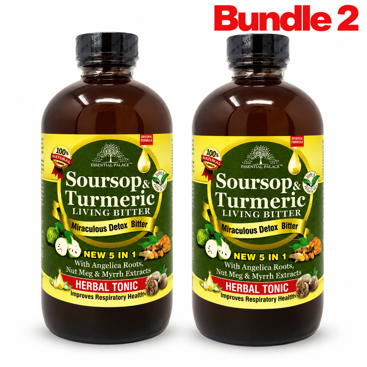 Soursop & Turmeric Living Bitter | Herbal Tonic - Yado African & Caribbean Market