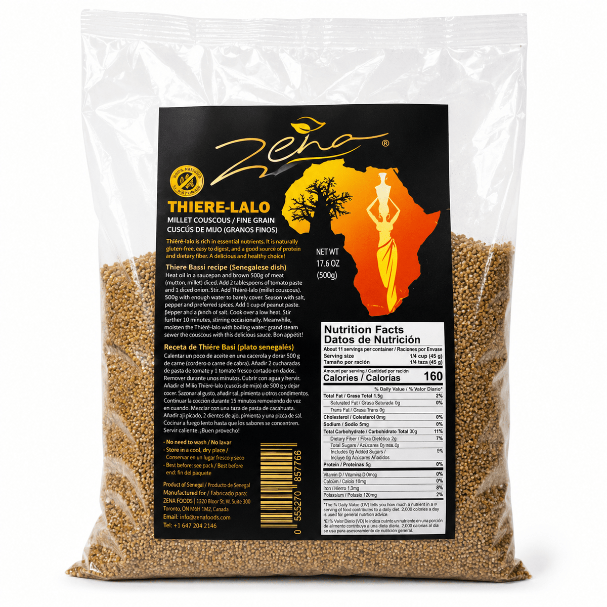 Thiere Lalo | Traditional West African Millet Meal - Yado African & Caribbean Market
