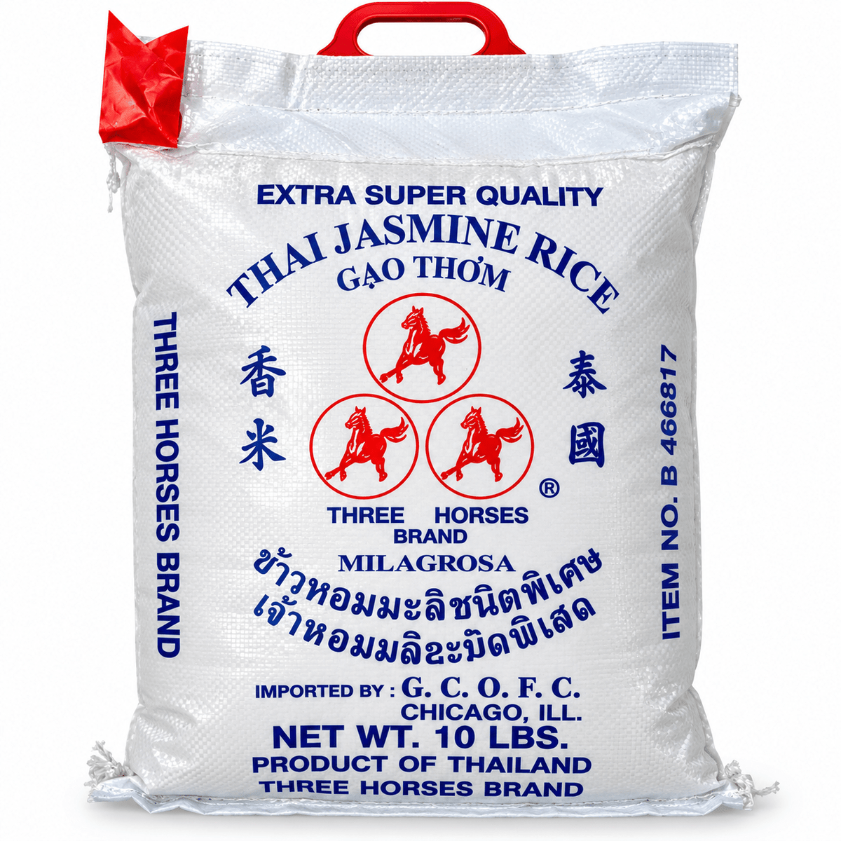 Three Horses Jasmine Rice | Premium Thai Rice - Yado African & Caribbean Market