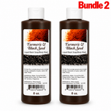 Turmeric & Black Seed Liquid Black Soap 8 oz pack of 2 bottles