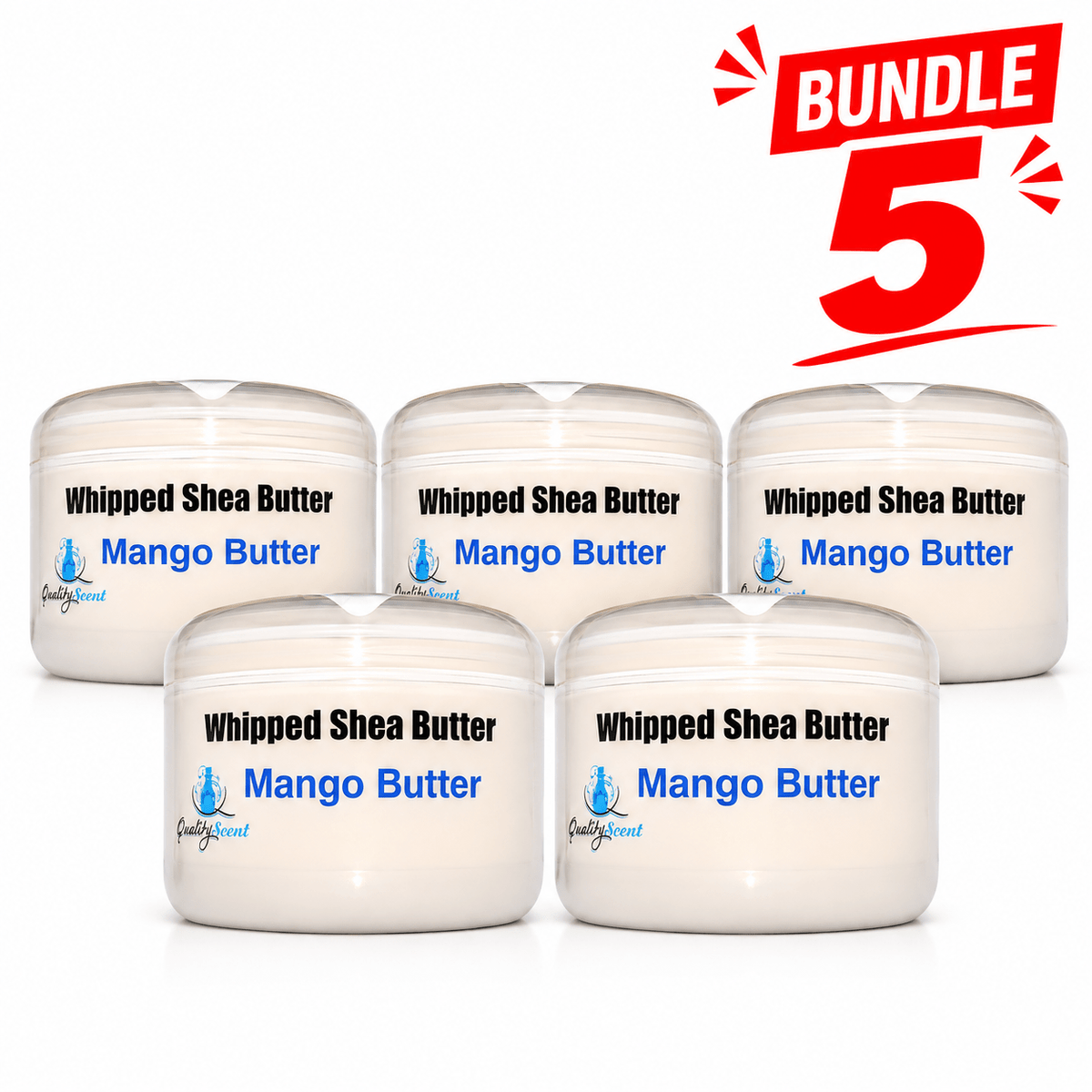 Whipped Shea Butter Mango Butter pack of 5 jars