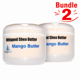 Whipped Shea Butter Mango Butter pack of 2 jars
