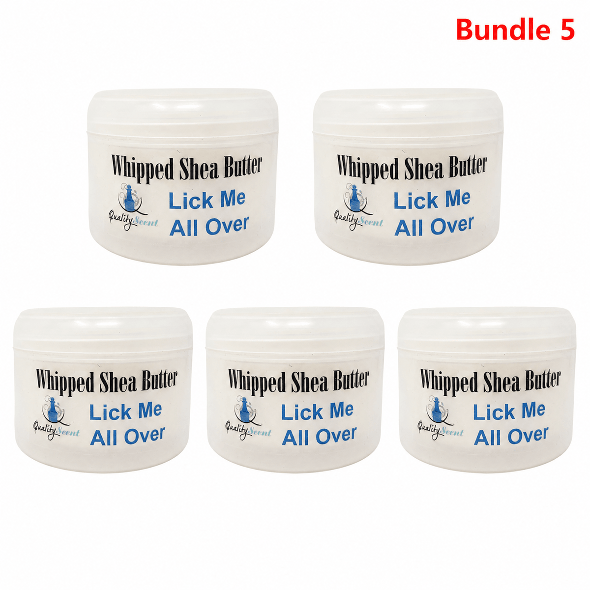 Whipped Shea Butter Lick Me All Over pack of 5 jars