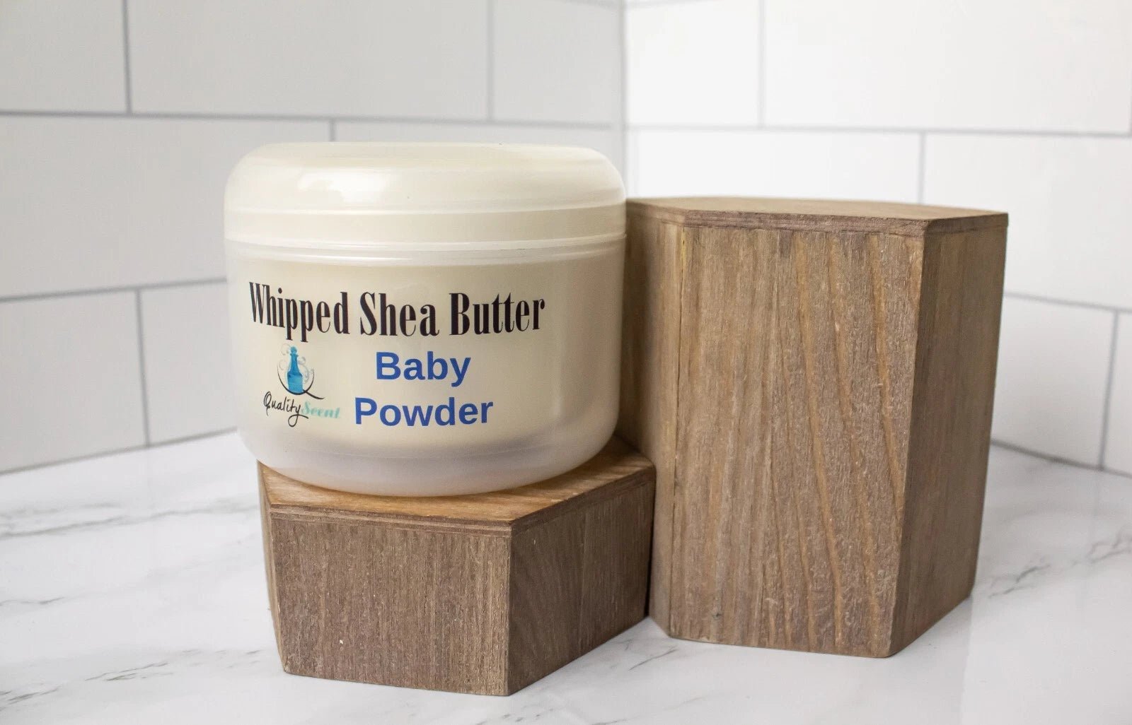 Whipped Shea Butter Natural Cream 8oz_Baby Powder - Yado African & Caribbean Market