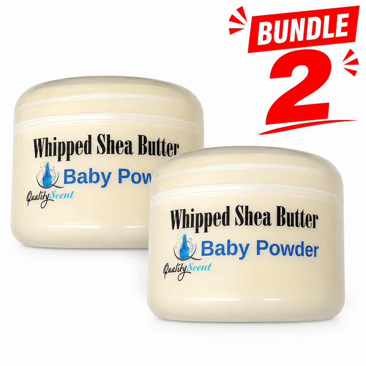 Whipped Shea Butter Natural Cream 8oz_Baby Powder - Yado African & Caribbean Market