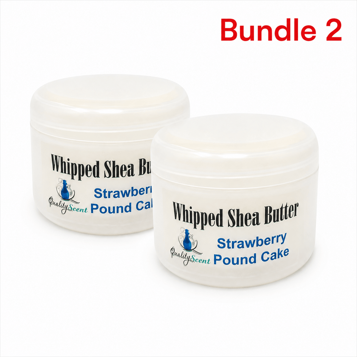 Whipped Shea Butter Strawberry pound cake pack of 2 jars