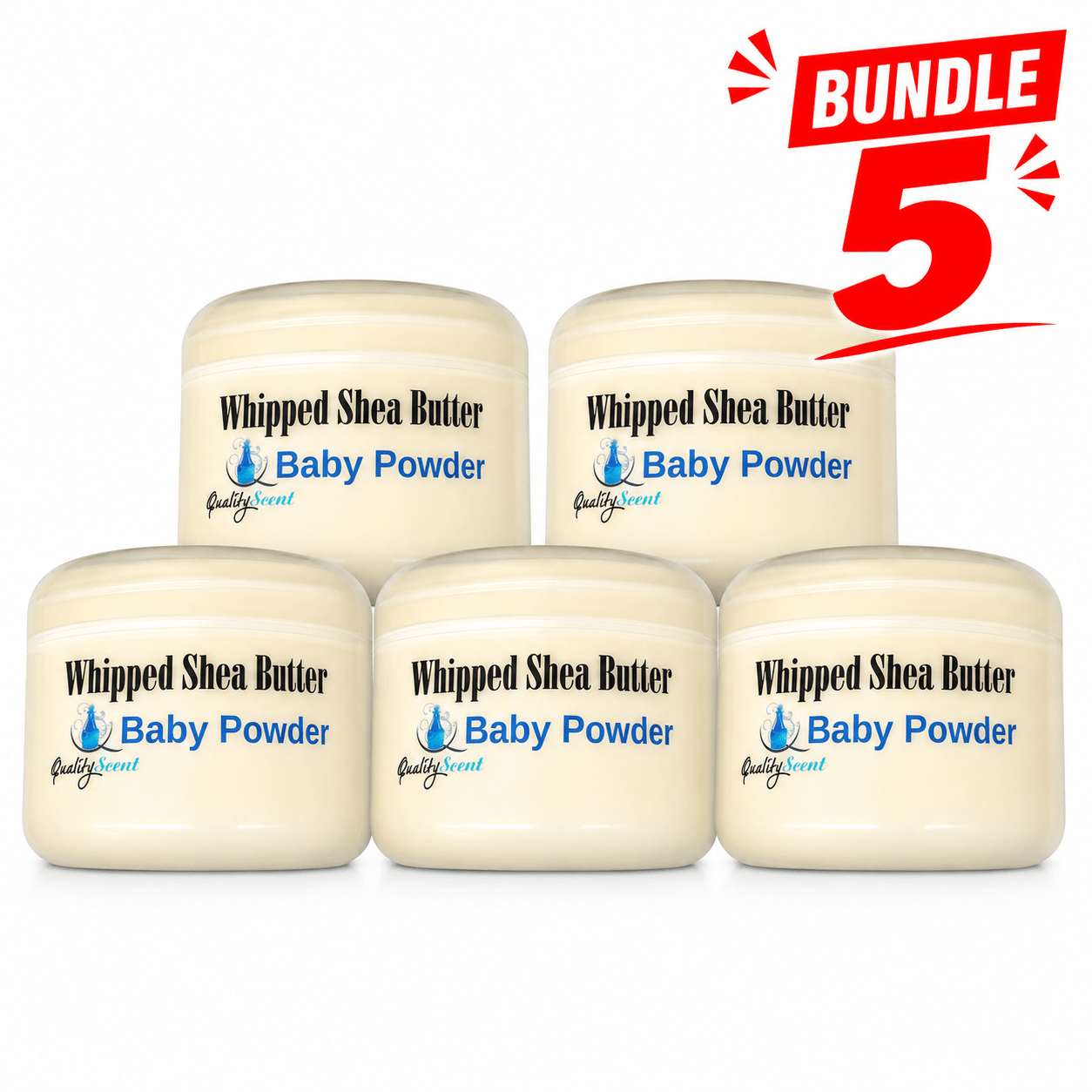 Whipped Shea Butter Natural Cream 8oz_Baby Powder - Yado African & Caribbean Market