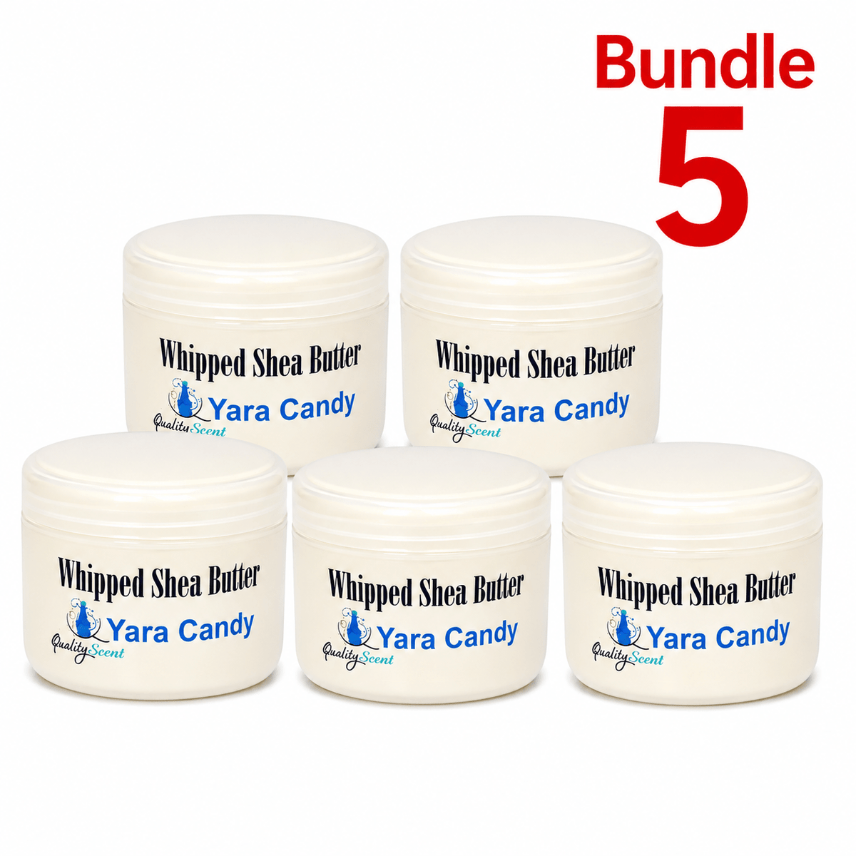 Whipped Shea Butter Yara candy pack of 5 jars