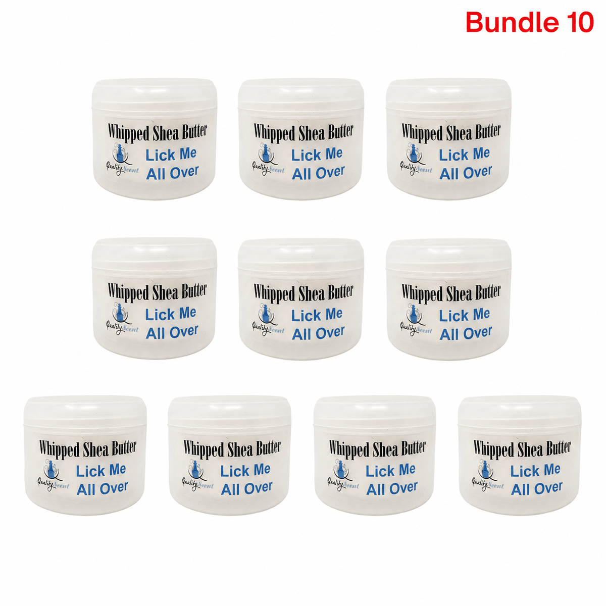 Whipped Shea Butter Lick Me All Over pack of 10 jars