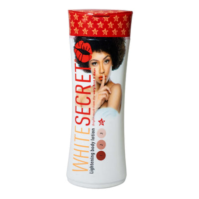 White Secret Lightening Body Lotion 500ml, moisturizing body lotion that hydrates skin, leaves it feeling soft and smooth, and helps promote a more even-looking, radiant complexion.