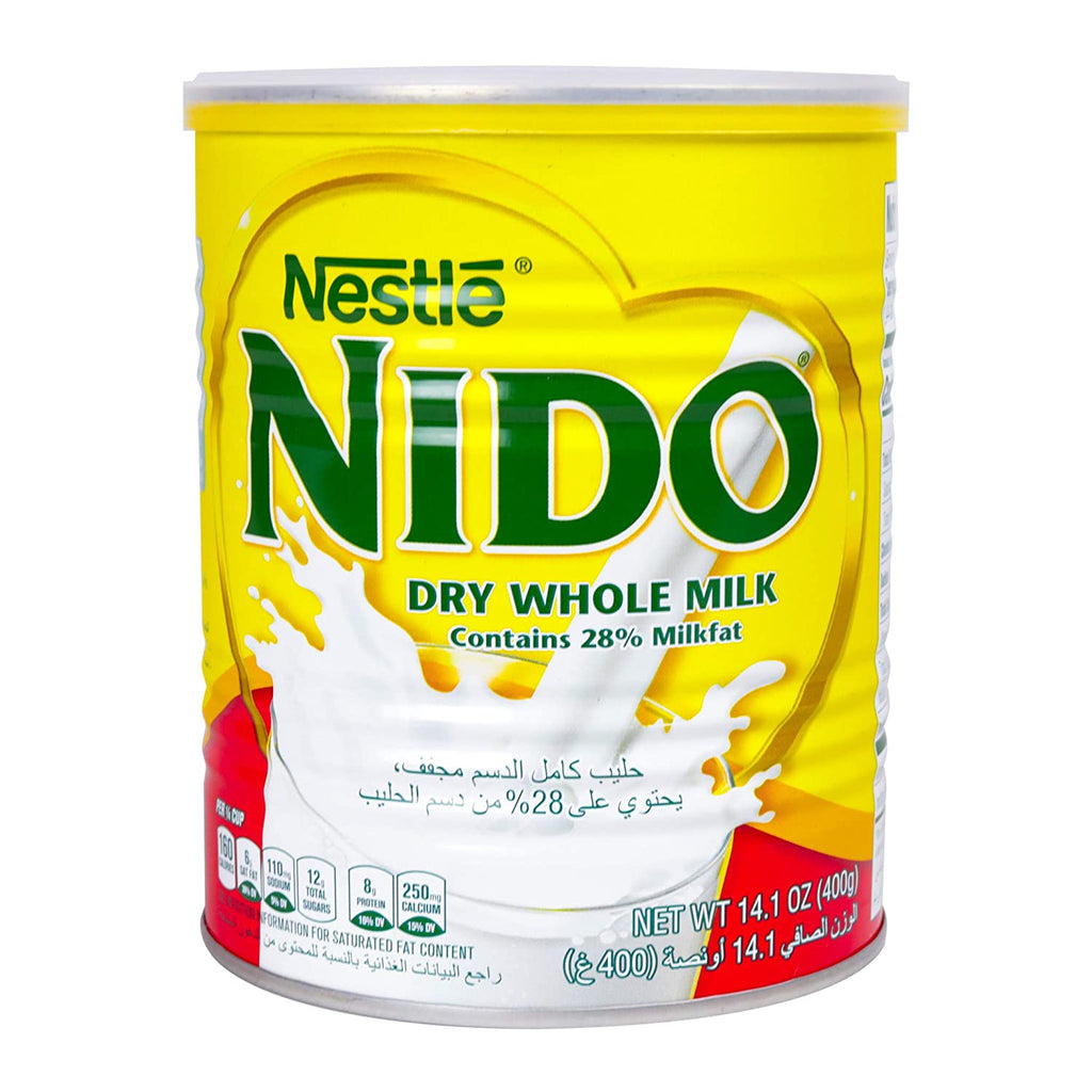 Nestle Nido Milk Powder, Imported from Holland, Specially Formulated, Fortified with Vitamins and Minerals, Easy To Prepare, over 12 months, 14.1 oz - Yado African & Caribbean Market