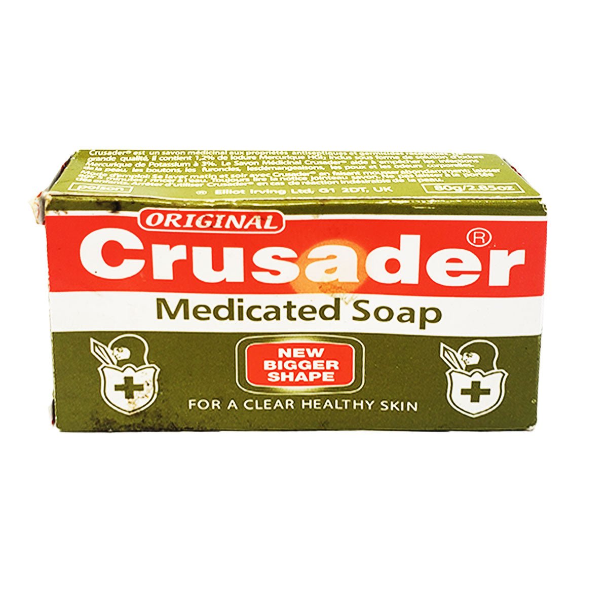 rusader Medicated Soap Bar, deep cleansing soap formulated to wash away dirt and impurities while leaving skin feeling clean, fresh, and refreshed for everyday use.