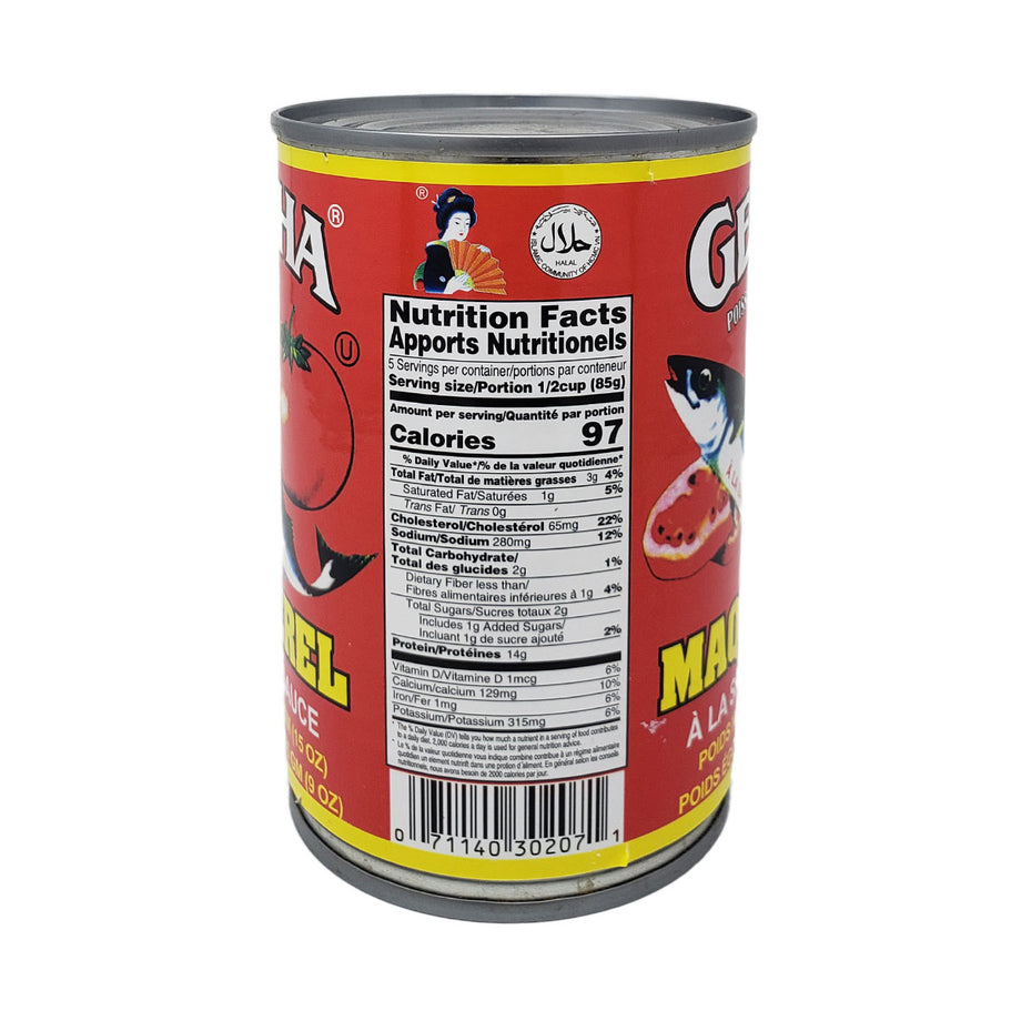 Geisha Mackerel in Tomato Sauce 15OZ – Yado African & Caribbean Market
