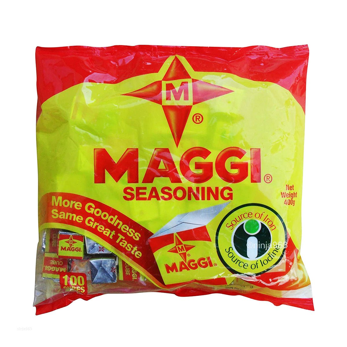 Maggi Seasoning Cubes 100 Cubes Pack 35.2 oz, savory seasoning cubes that add rich flavor and aroma to soups, stews, rice, sauces, meats, and everyday meals.