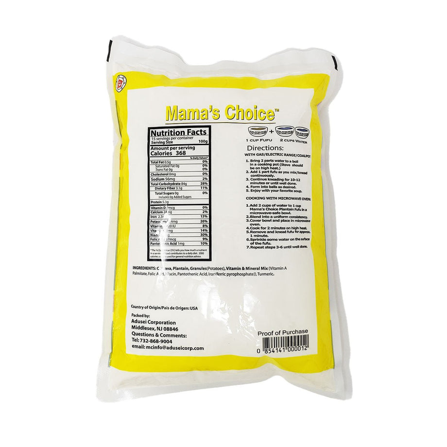 Mama's Choice Plantain FUFU Mix | Gluten-Free Cassava – Yado