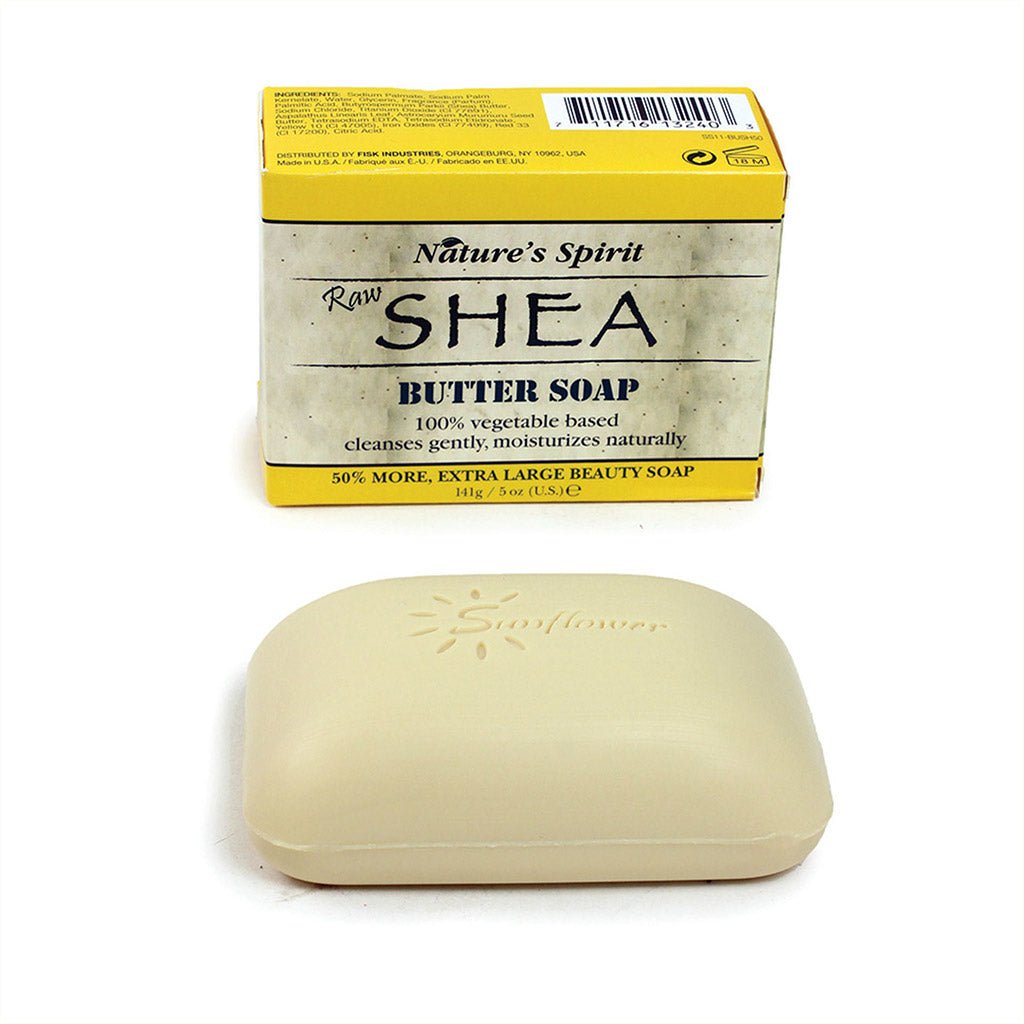 Raw Shea Butter Bar Soap 5oz, nourishing cleansing bar enriched with shea butter to gently cleanse, moisturize, and leave skin feeling soft, smooth, and refreshed.