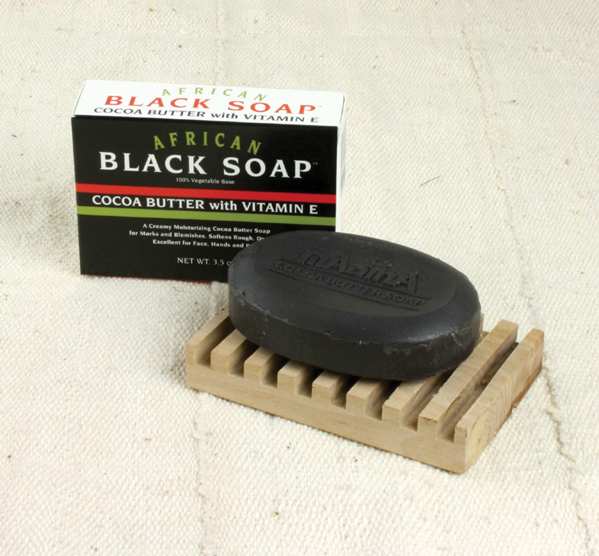 African Cocoa Butter Black Soap - 3½ oz. - Yado African & Caribbean Market