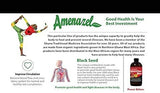 Amenazel Organic Power Bitters in a branded bottle, herbal wellness blend made with a selection of traditional botanicals, formulated to support everyday wellness as part of a balanced lifestyle.