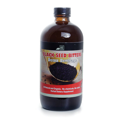 Black Seed Bitters Detox Beverage – 16 oz - Yado African & Caribbean Market