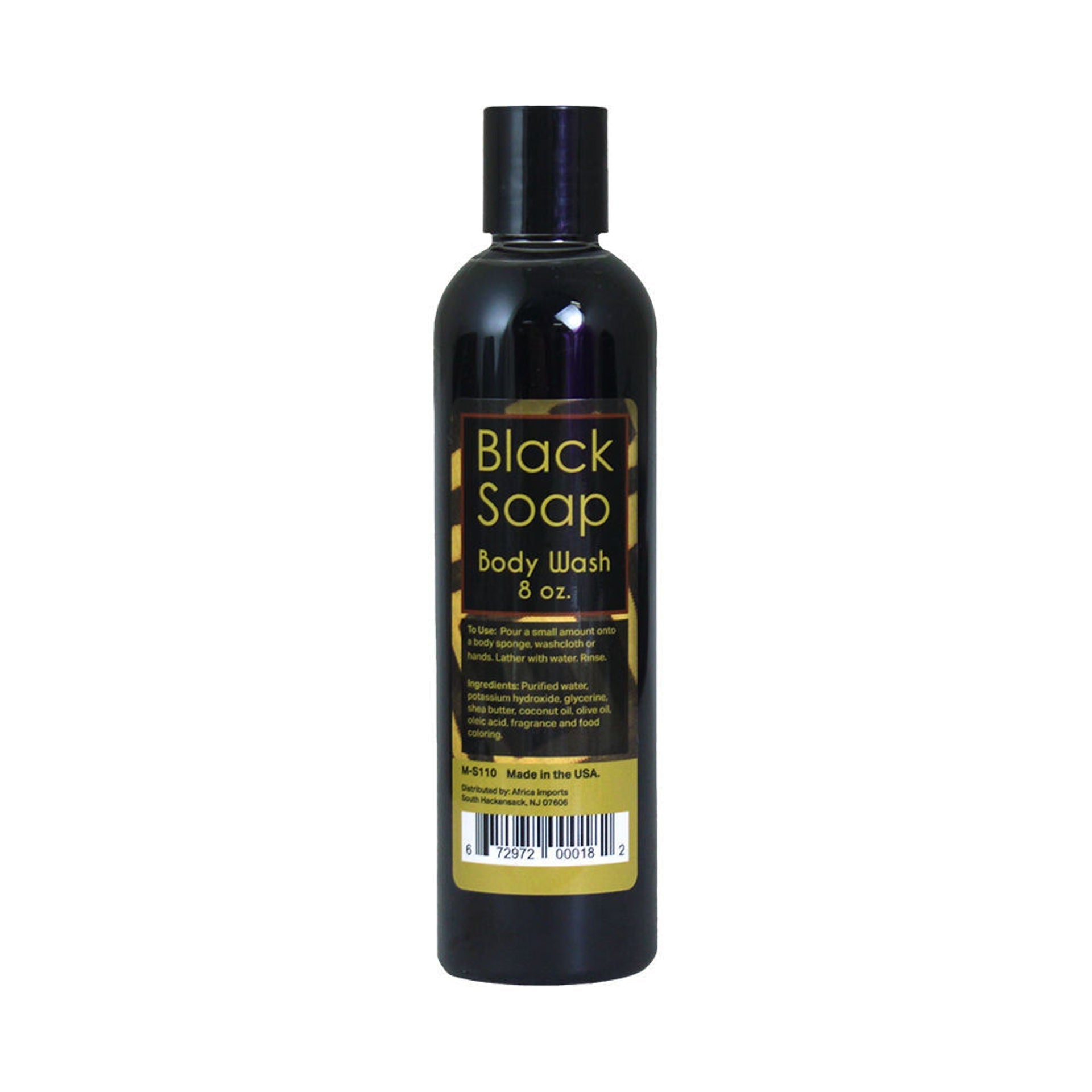 Liquid Black Soap/Body Wash - 8 oz. - Yado African & Caribbean Market