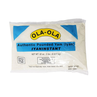 Ola Authentic Pounded Yam (Iyan) Iyan Instant 2 Lb - Yado African & Caribbean Market