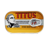 Titus Sardines & Chili Pepper 4.4 Ounce (125g) – Single Unit (Inventory Stock)